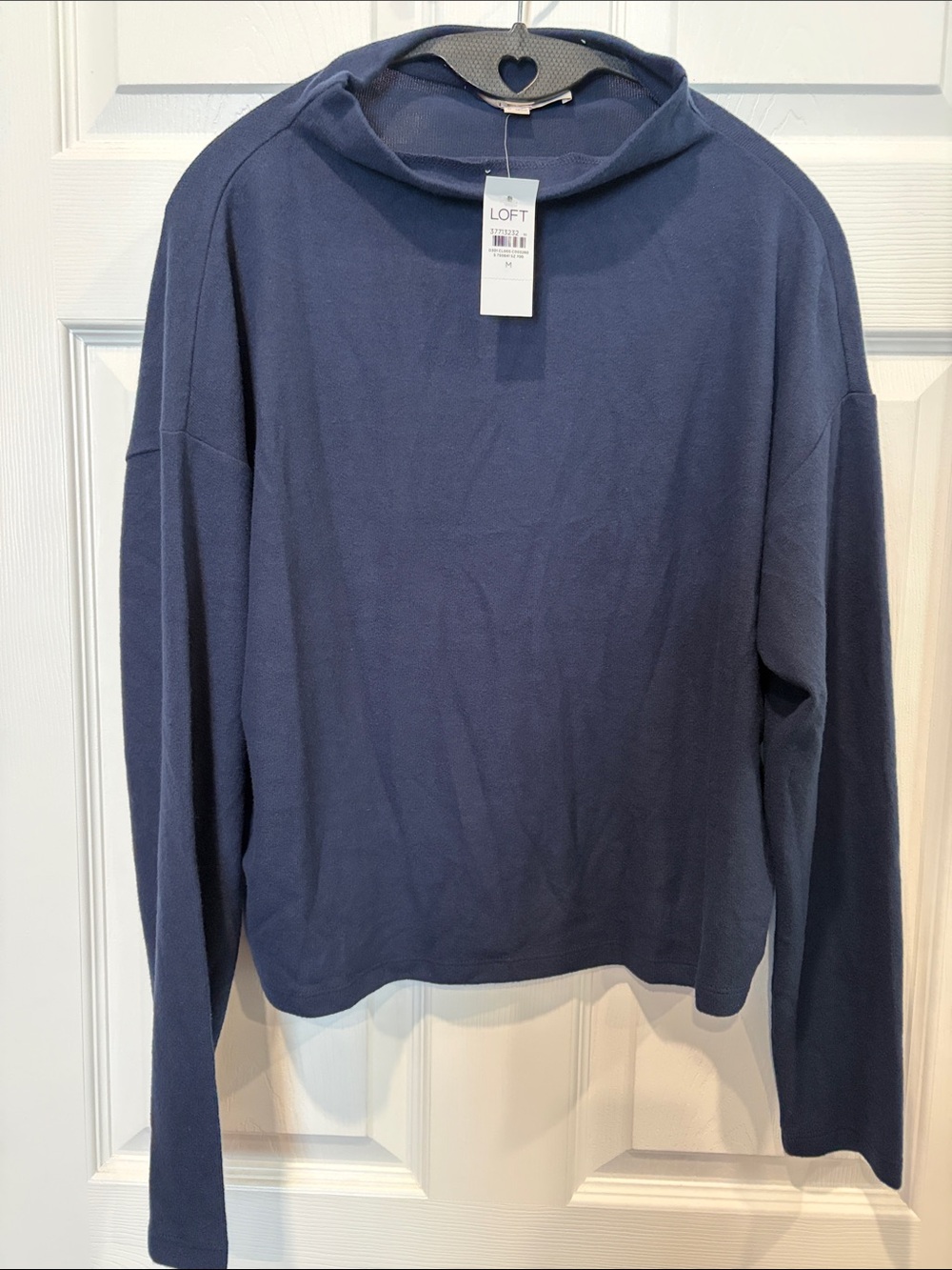 LOFT Navy high neck light sweater